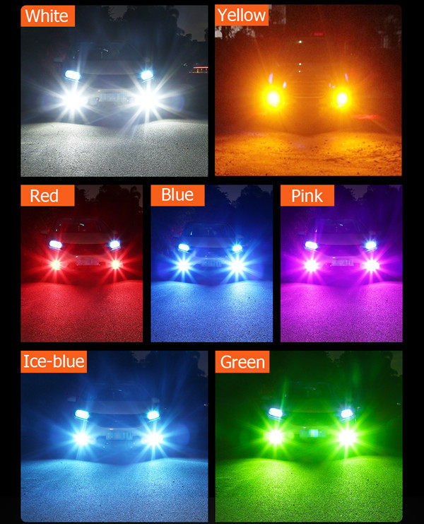 2PCS Car LED Lamp 9005 9006 5730 33SMD 12V White Fog Light Super Bright HB3 HB4 Auto LED Front Fog Light High Power H4 H7 H8 H11 Driving Lamp Bulbs